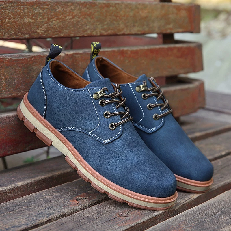 business casual blue shoes