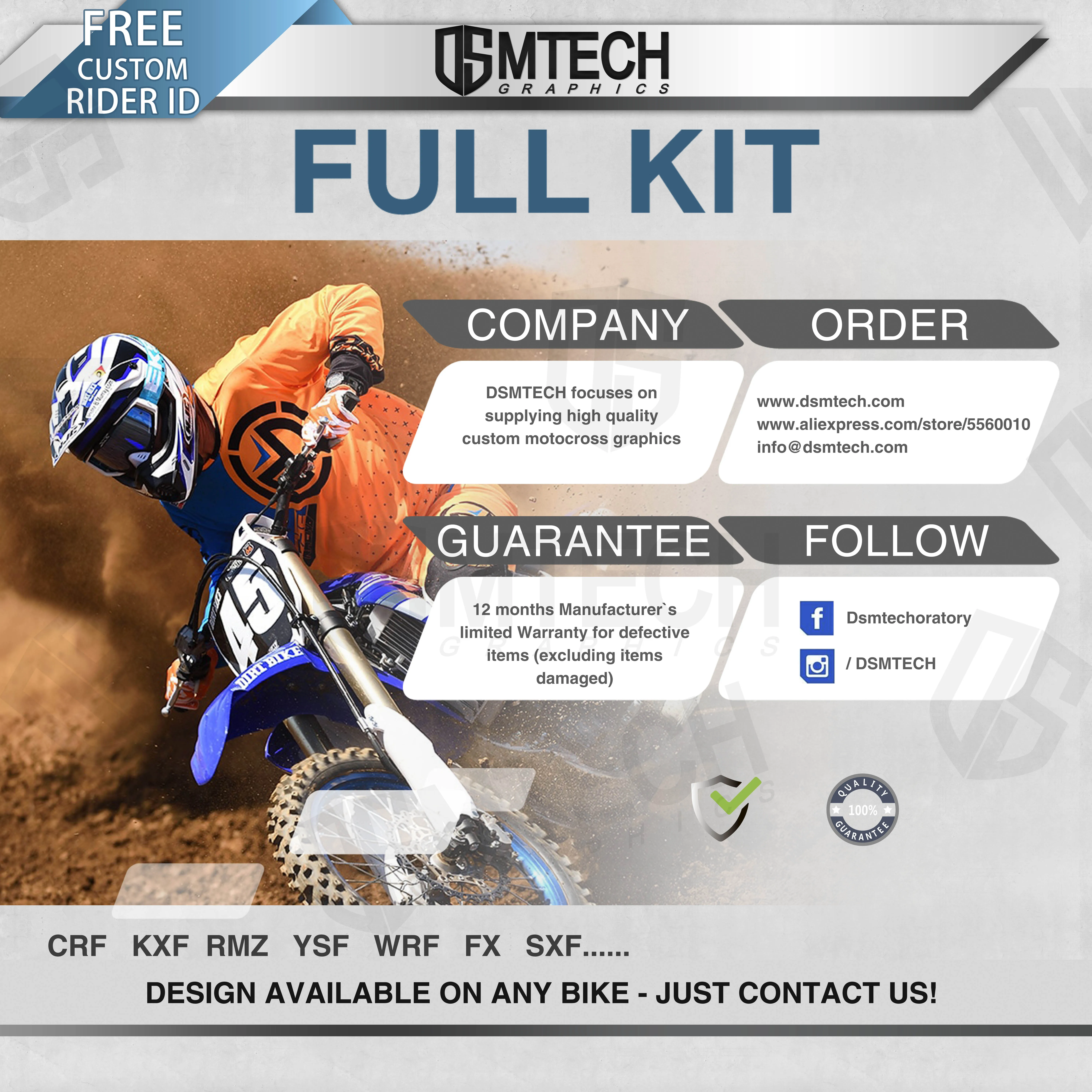 DSMTECH    ׷  Decals 3M   ƼĿ 05-06SXF 06-07XCF 05-07EXC 06-07XCW 008