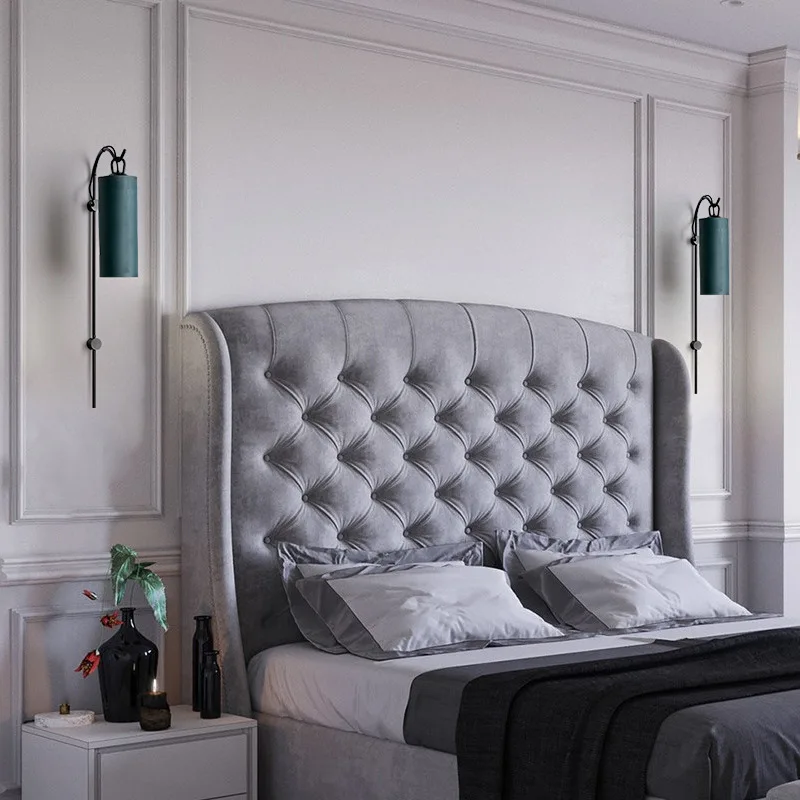 

modern wall lighting Bedside wall lamp E27 Bulb LED Wall Lights use for Bedroom bedside Restaurant Coffee Bar AC110V 220V