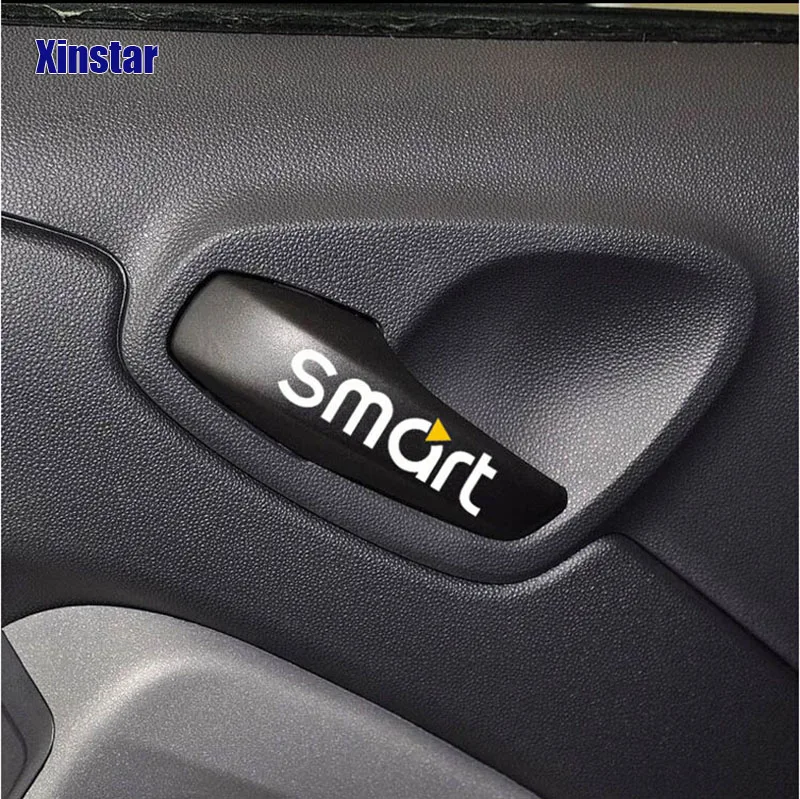 

2pcs Car door handle Stickers Vinyl for Smart Fortwo Forfour forjeremy