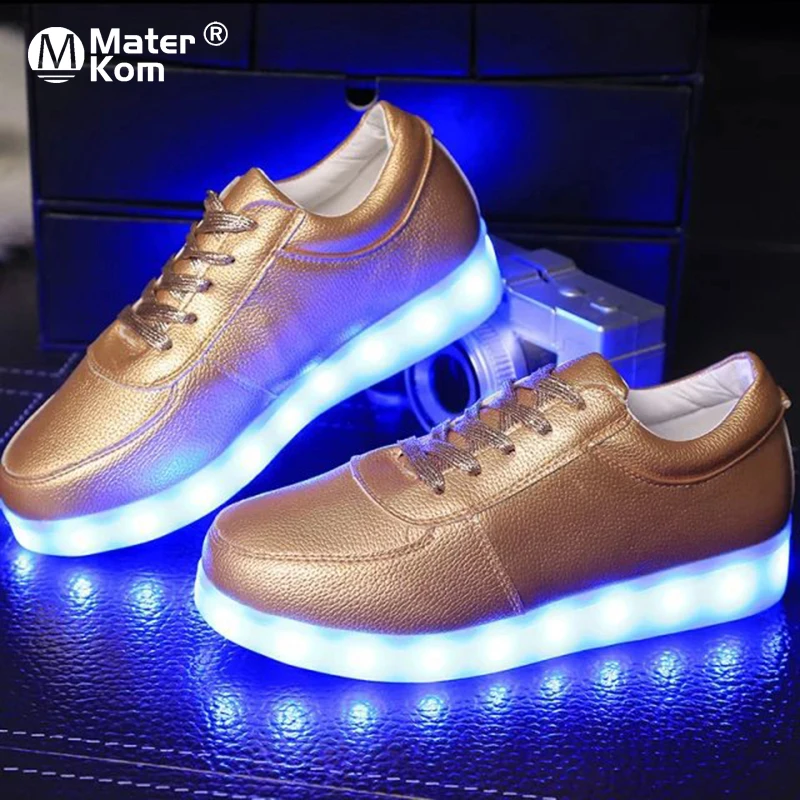Zapatillas luminosas para niños y niñas, zapatos con luz LED, con suela luminosa, 30 44|Zapatillas deportivas| - AliExpress