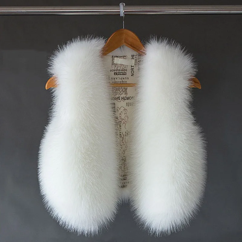 Winter Women Vest Faux Fur coat Sleeveless Thick Lady Outerwear Short Female Formal Slim Rabbit Coat | Женская одежда