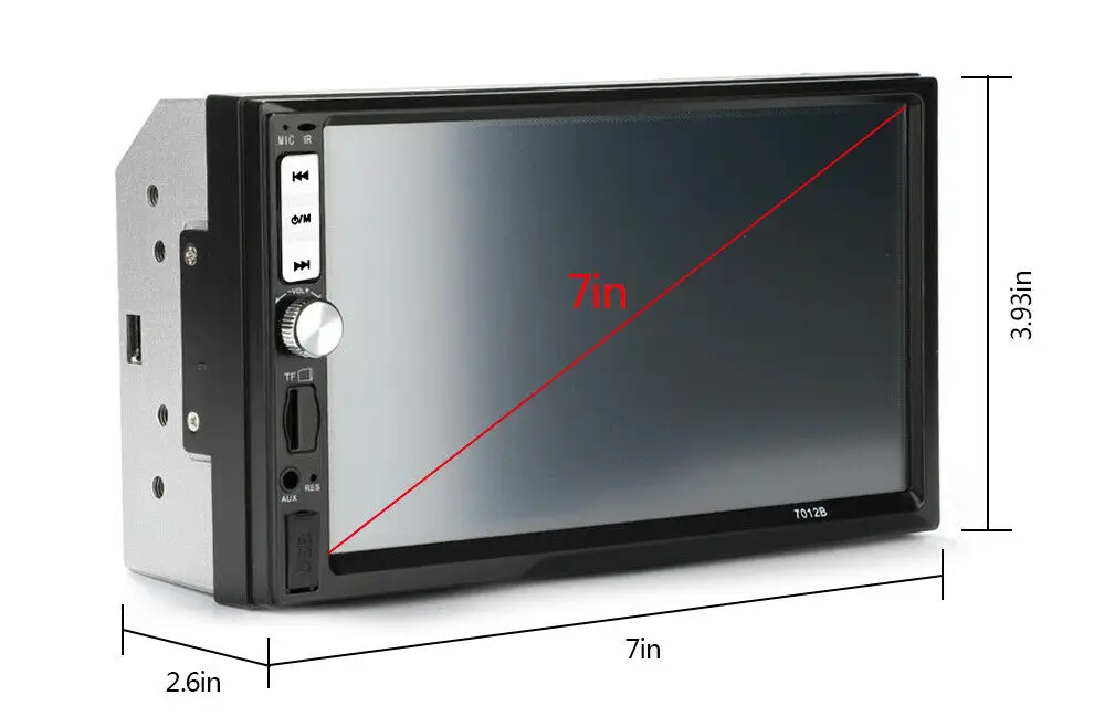 

Touch Screen 2 DIN 7'' MP5 MP3 Car Radio Stereo Player bluetooth FM Mirror Link