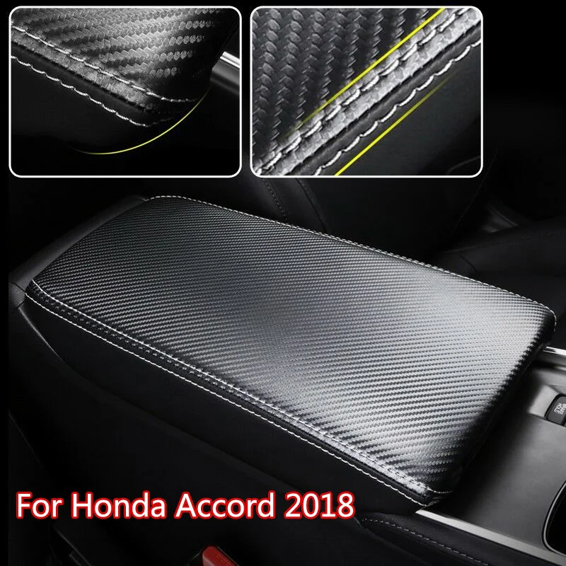 Кожаный чехол на подлокотник автомобиля для Honda Accord-, чехол на подлокотник для центральной консоли автомобиля, украшение интерьера автомобиля