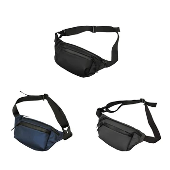 

Waterproof Oxford Waist Bag Women Men Zipper Outdoor Crossbody Chest Pouch