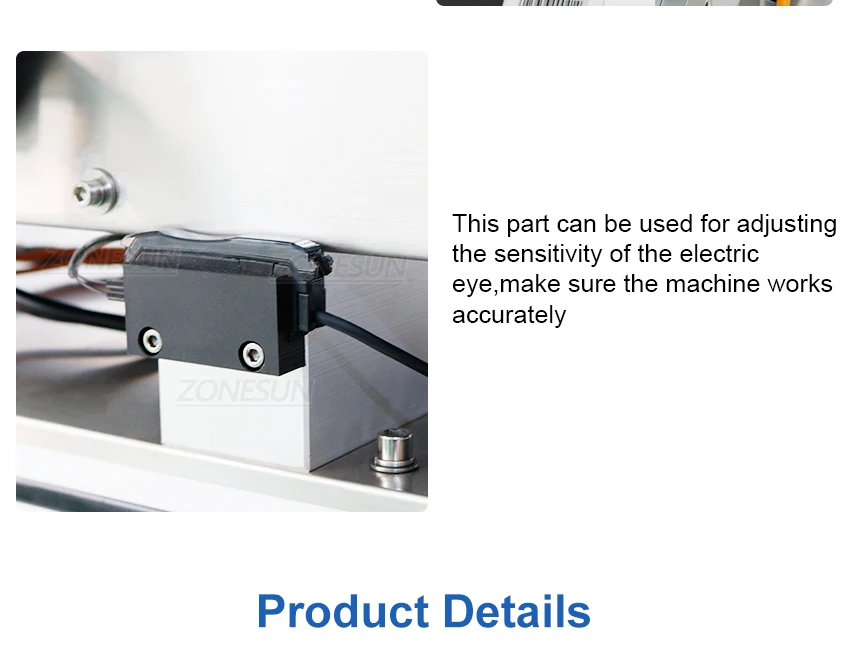 ZONESUN ZS-TB831B Automatic High Precision Flat Labeling Machine  For Normal Transparent Label