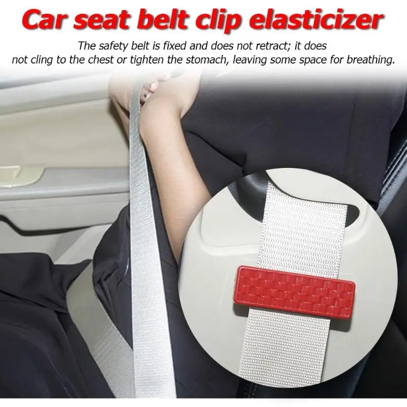 Car Parts Safety Seat Belt Buckles Clips Shoulder Strap Clamps Car Styling Equipped with Buttons to Lock and Unlock seat belt clip 2pcs