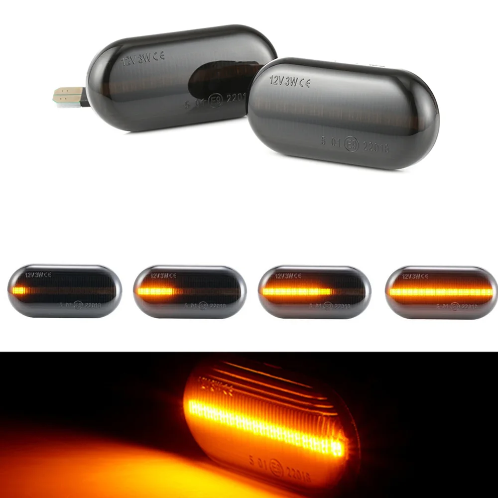 

Flowing Repeater Side Marker Light Dynamic Turn Signal Light For Renault CLIO 1 2 KANGOO LAGUNA MEGANE Nissan Opel Smart FORTWO
