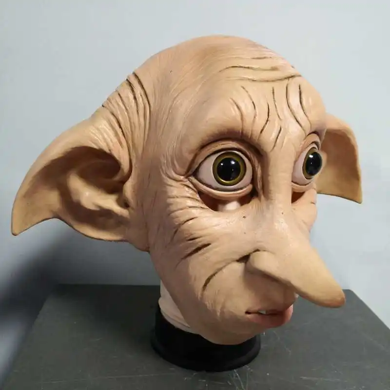 Косплей Маска животного из латекса Добби Elfin стиль Хэллоуин карнавальный костюм