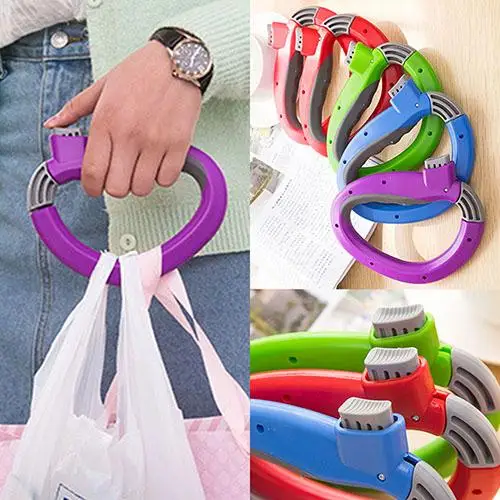 

Creative Relaxed Carry Food Machine Handle Hanging Ring Shopping Bag Help Tool