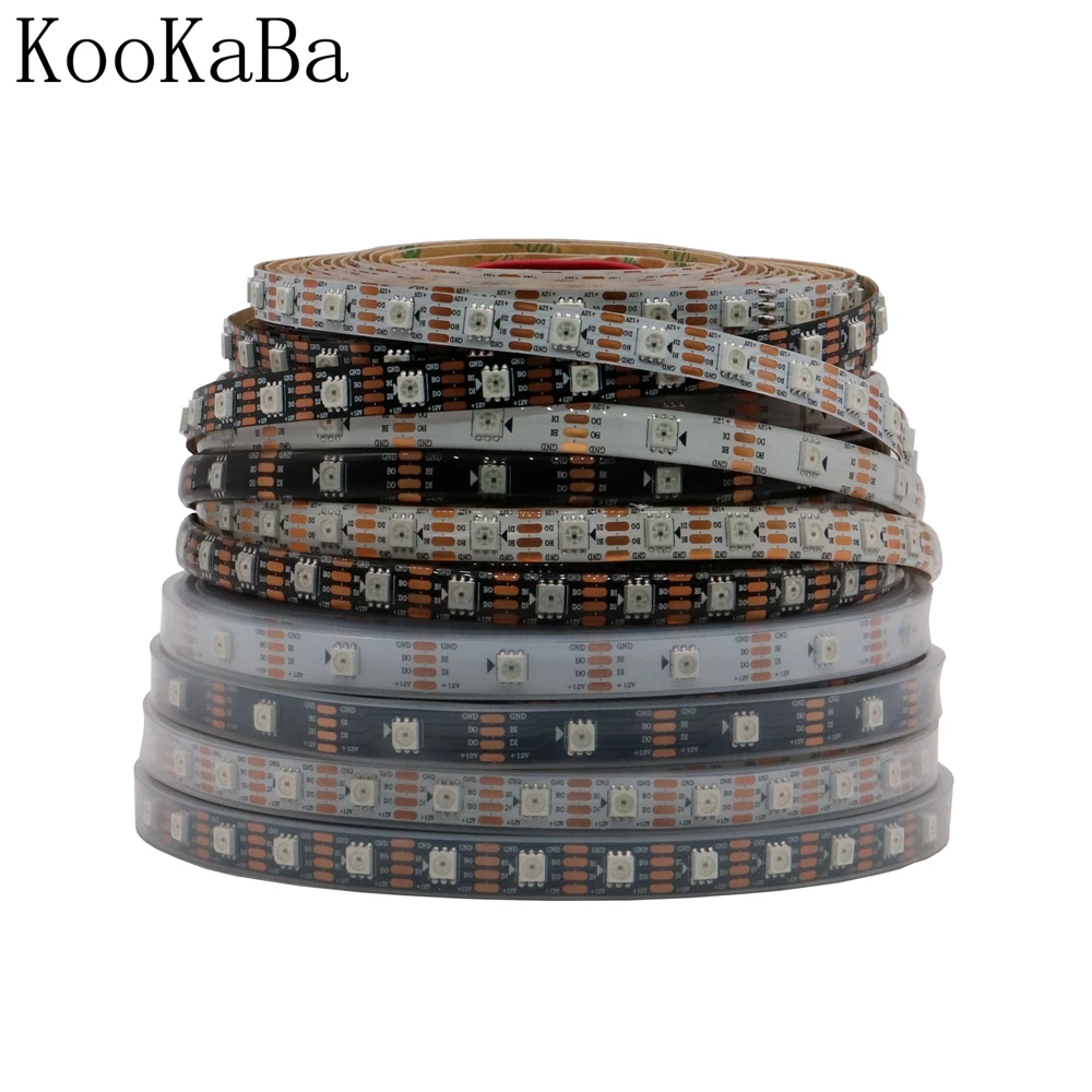 Пиксельная Светодиодная лента WS2815(WS2812B/WS2813) RGB индивидуально Адресуемая IC с