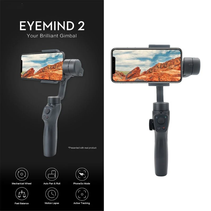  3 Axis Handheld Gimbal Stabilizer for Mobile Phone Delay Photography Vertical Horizontal Photograph