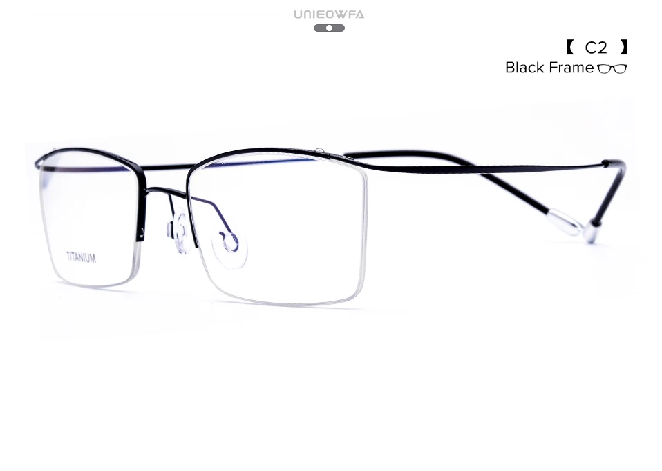 Мужские очки без оправы из титана, оправа для очков с оптической близорукостью, Корейская прозрачная оправа для очков по рецепту