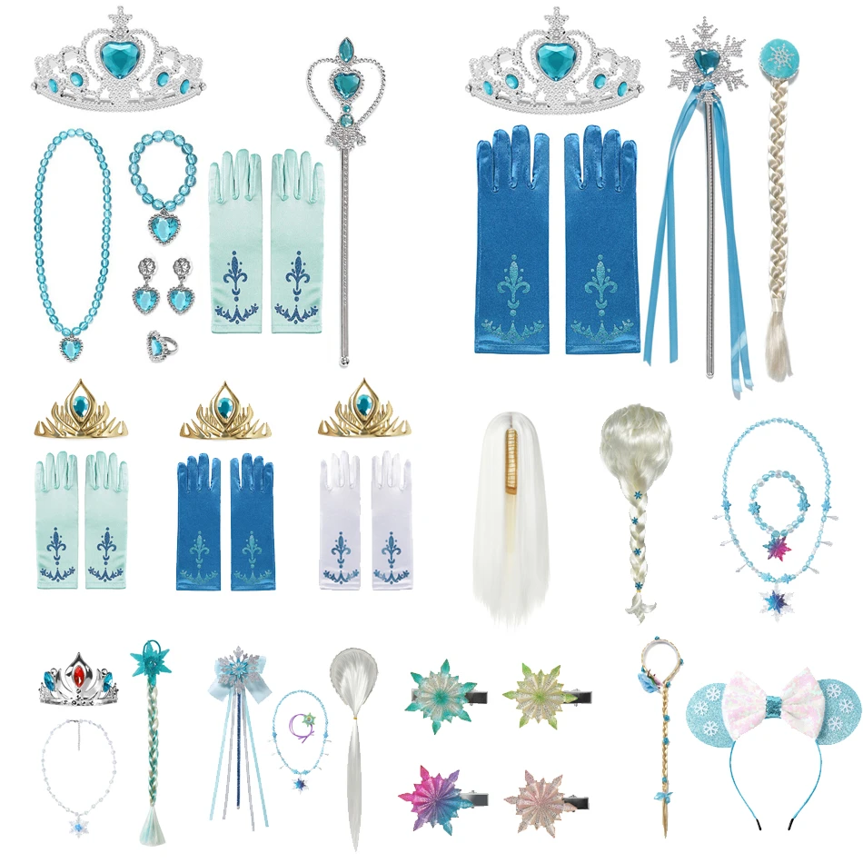 elsa gloves and crown