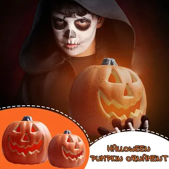 

LED Pumpkin Light Creative Halloween Lantern Horror Party Decor Can put candles Подарок нахэллоуин для дома