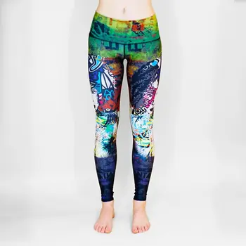 

New design space printing leggings sexy fitness women's fashion creative style Slim popular sports pants pants