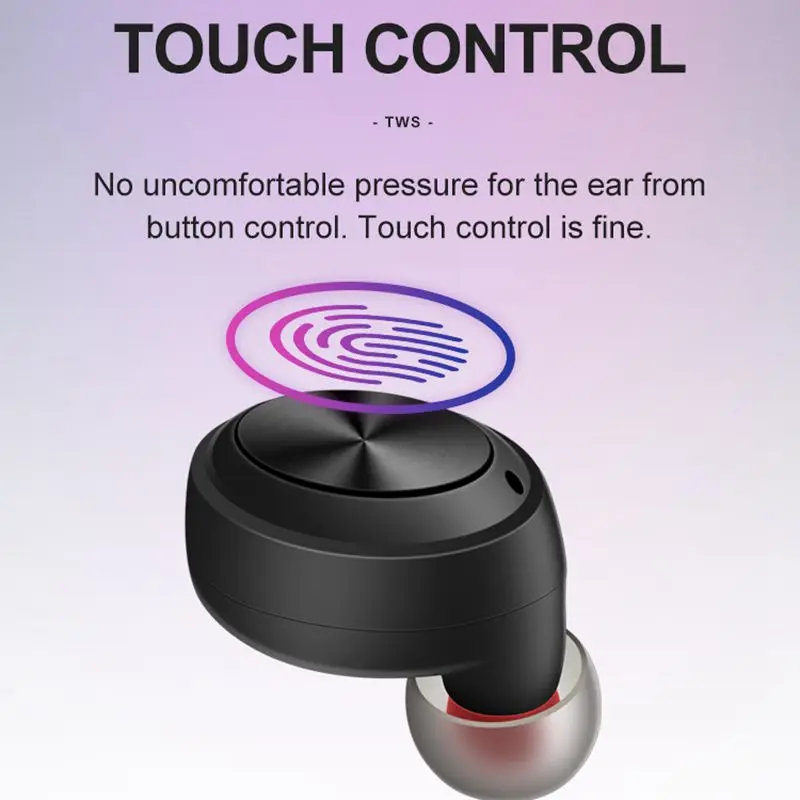 LEORY D025 TWS, беспроводные наушники bluetooth 5,0, цифровой дисплей, сенсорное управление, в ухо, 3D стерео, Спортивная гарнитура с зарядным устройством