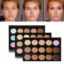 15 colores cara corrector tipo camuflaje CREMA CONTORNO paleta de maquillaje profesional Fundación paleta corrector