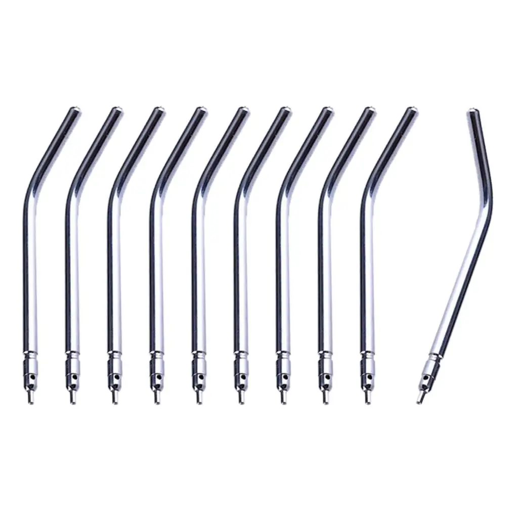 10 Piece  Air Water Triple 3-Way Spray Syringe Handpiece Nozzle Alloy Tips Tube Quick-Change Light Weigt