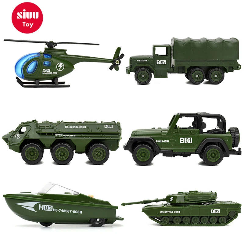 6 стилей литая под давлением Мини Военная техника сплав армейский Танк модель игрушки для детей пластик скольжение автомобиль грузовик детские игрушки подарки для мальчика