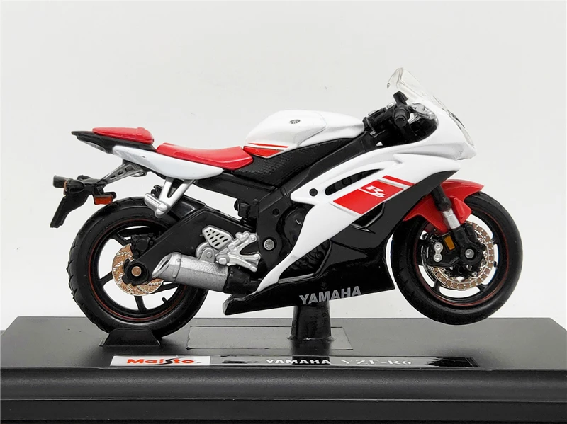 Модель мотоцикла Maisto 1:18 Yamaha синяя/белая литая под давлением модель мотоцикла| |
