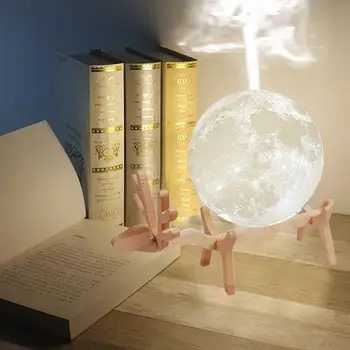 

New 4D 880ML Capacity Ultrasonic Moon Humidifier Aromatherapy Essential Oil Diffuser Fog Machine Humidifier