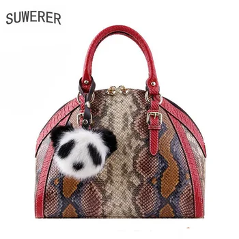 

SUWERER 2020 new fashion women Leather bag luxury Cowhide handbags women bags designer Leather handbags white women leather bags