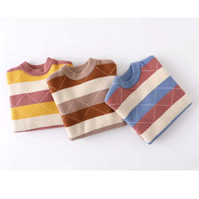 SINGBAIL свитер на маленькую девочку sweaters for girls теплый свитер на мальчика вязаный кардиган детский свитер девочки 10 лет детские кофты для мальчиков свитер