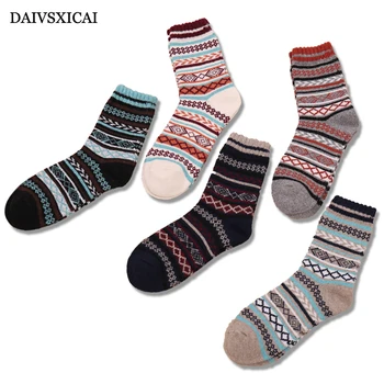 

3Pairs/lot=6pieces Autumn Winter Rabbit Wool Socks Retro Man Comfortable National Wind Men Warm Socks Fashion Male