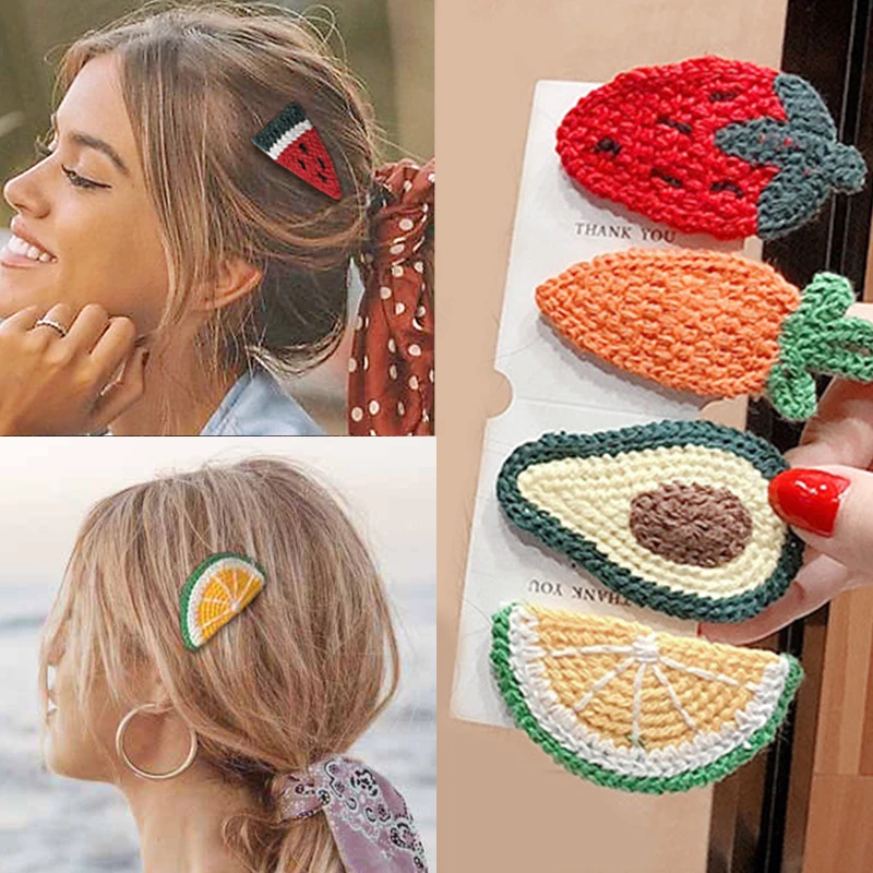 

BB Clips Ins Headband Fruit Hairpin For Baby Girls Lovely Strawberry Hair Clip Kids Children Barrette 2020 Hair Accessories