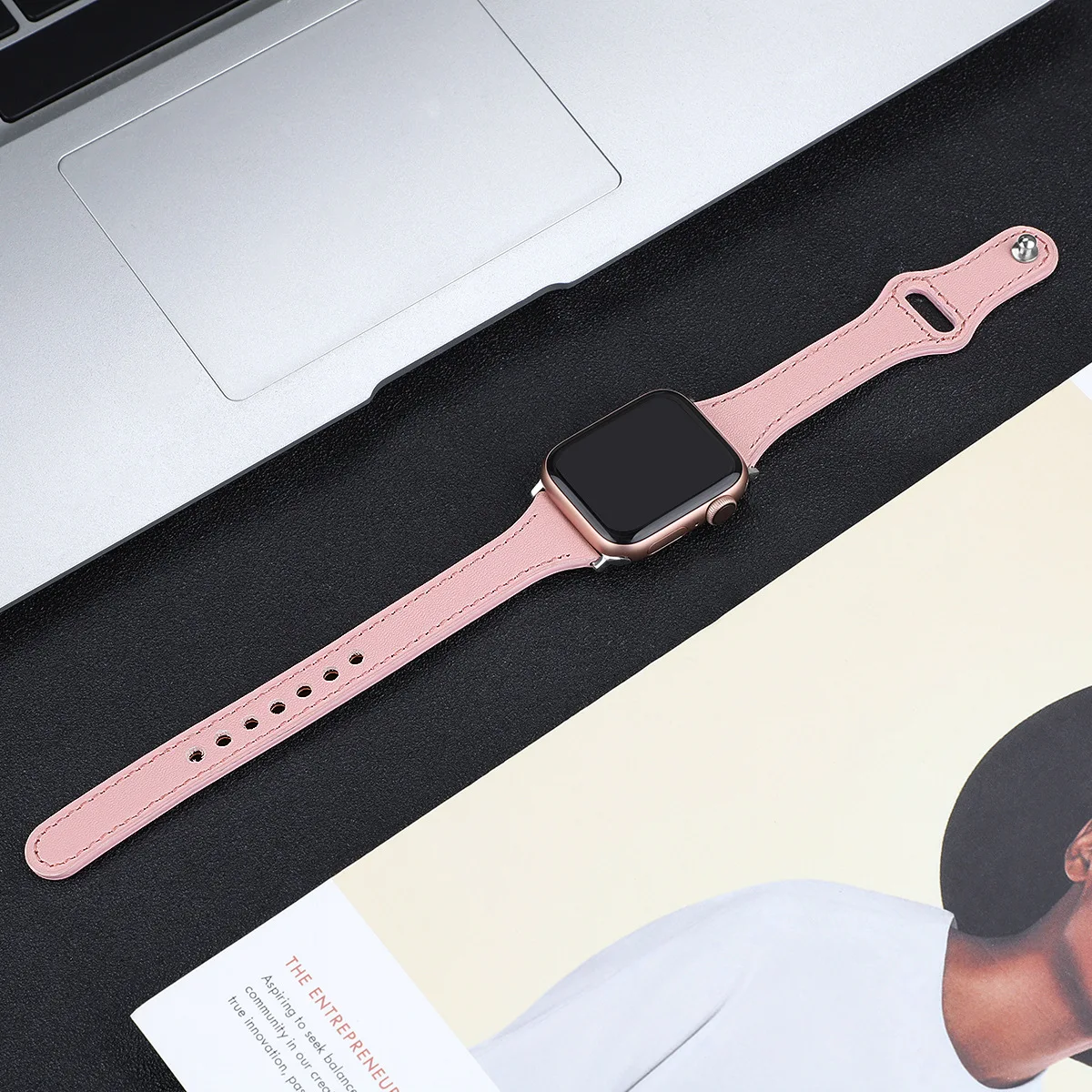 Кожаный ремешок-петля для Apple watch 5, 4, 3, 2, 1, ремешок 40 мм, 44 мм, ремешок iWatch 38 мм, 42 мм, тонкий ремешок для часов, браслет, аксессуары 40 мм, 38 мм