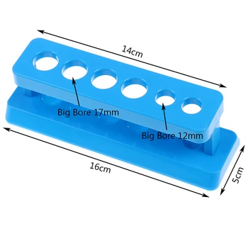 

Plastic Blue Test Tube Rack 6 Holes Stand Lab Test Tube Stand Shelf School Supplies 1PC
