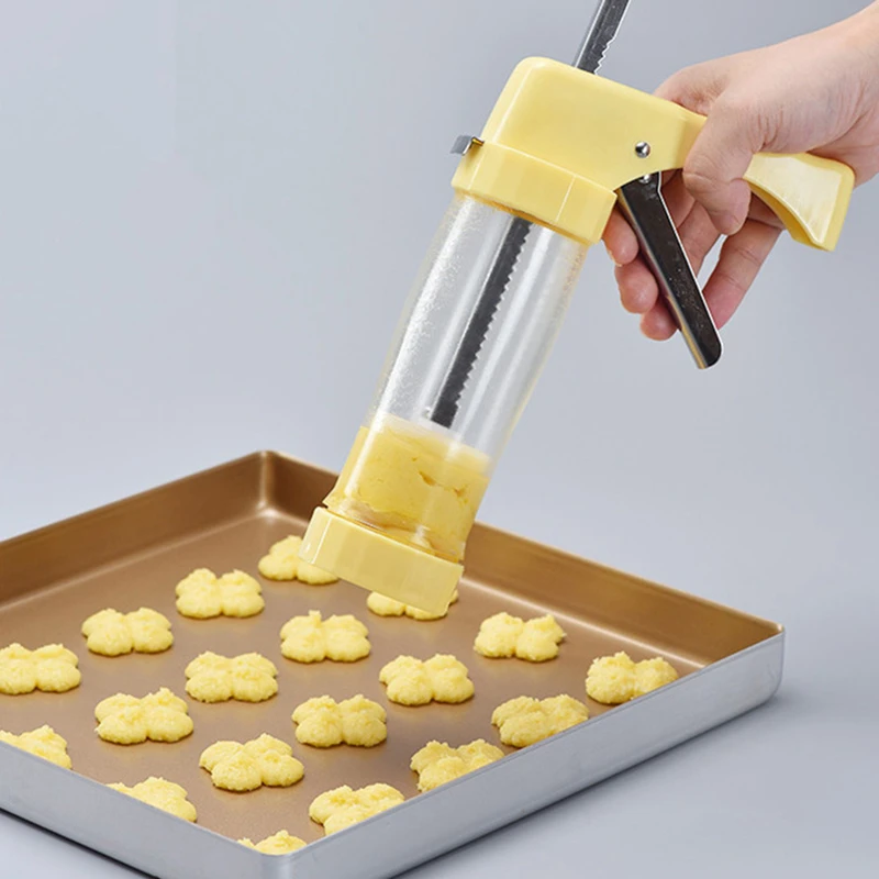 Hotselling metal Cookie extruder Press Machine Biscuit Maker Cake Making  Gun Kitchen Tools Set decorating supplies - AliExpress