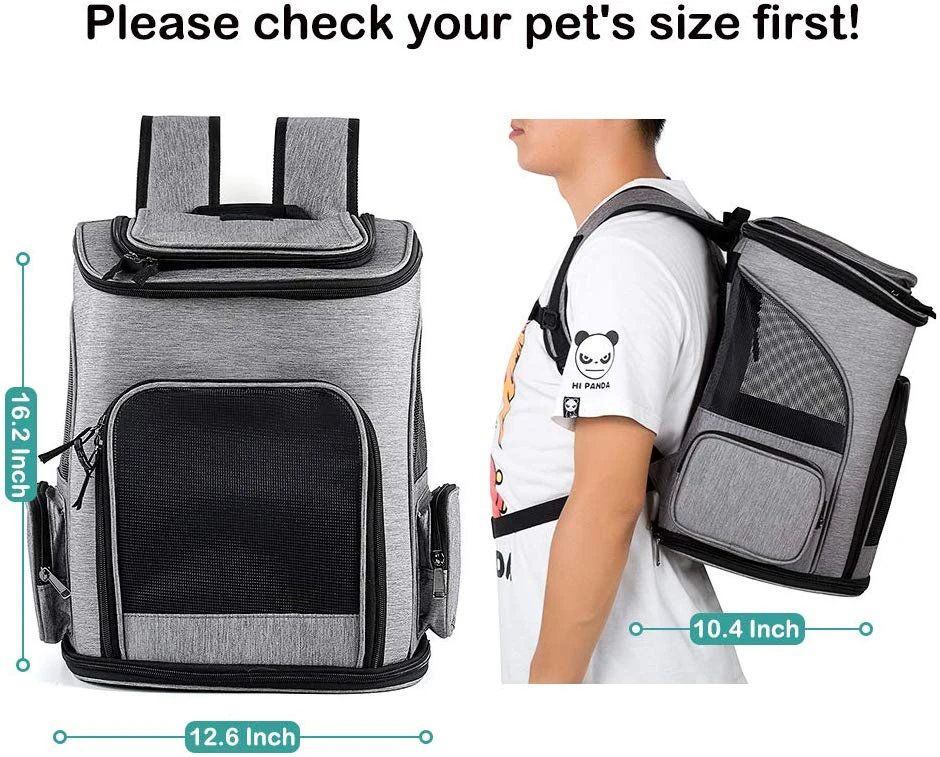 HEYPET сумка для собак, дышащий рюкзак для собак, Большая вместительная переносная сумка для кошек, переносная переноска для домашних животных