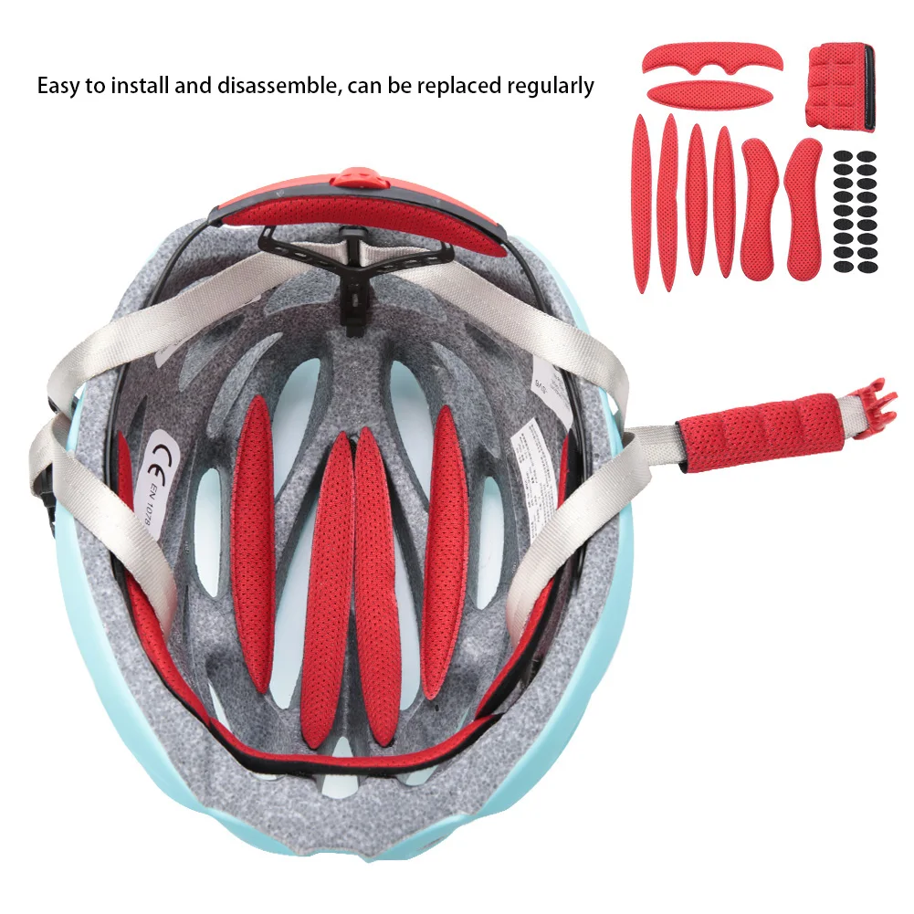 Велоспорт шлем колодки Подушка велосипедный шлем подкладка противоударный велосипед подкладка для шлема внутренняя накладка губка защита