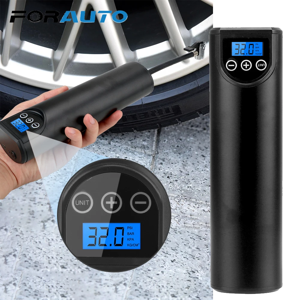 FORAUTO 12V 150PSI Rechargeable Air Pump Tire Inflator Portable Compressor Digital Car Tyre For Bicycle Tires Balls | Автомобили и