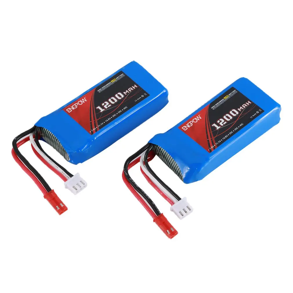 

New 6PCS Engpow 3.7V 1000mAh 1S Rechargeable Lipo Battery JST Plug Connector For MJX T04/T05/T25/M03/F28/F29 RC Drone