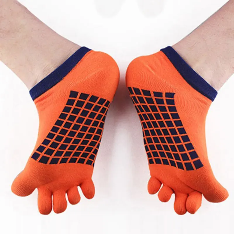 

Mens Toe Socks Cotton Simple Five Fingers Socks Casual Socks with Toes Ankle Socks 5 colors