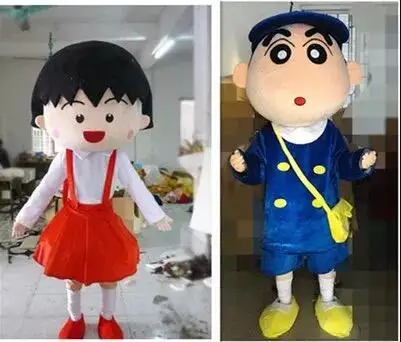 Талисман Chibi Maruko Crayon Shinchan, костюм талисмана, характерный костюм для косплея, нарядное платье, наряд, вечерние костюмы на Хэллоуин
