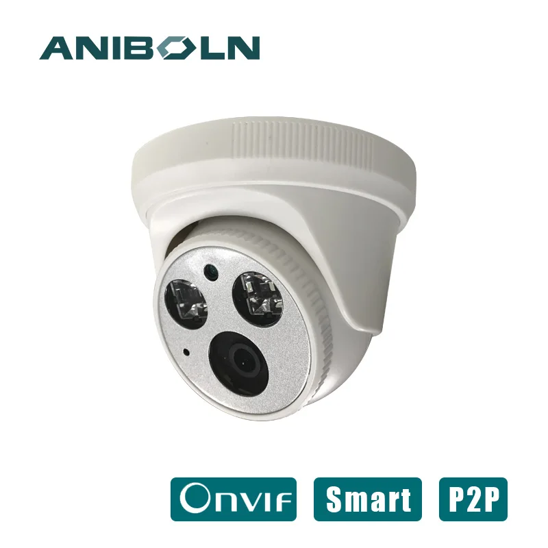 

1080P AI IP Camera Indoor 2MP supports POE humanoid Detection night version 25fps H.265 Dome Camera 3.6mm Wide Lens P2P Onvif