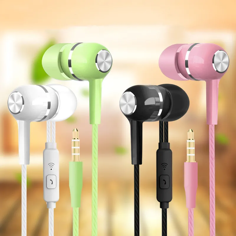 

Earphones Music Earbuds Stereo Gaming Earphone for Phone with Microphone for IPhone 5s 6 Plus Computer