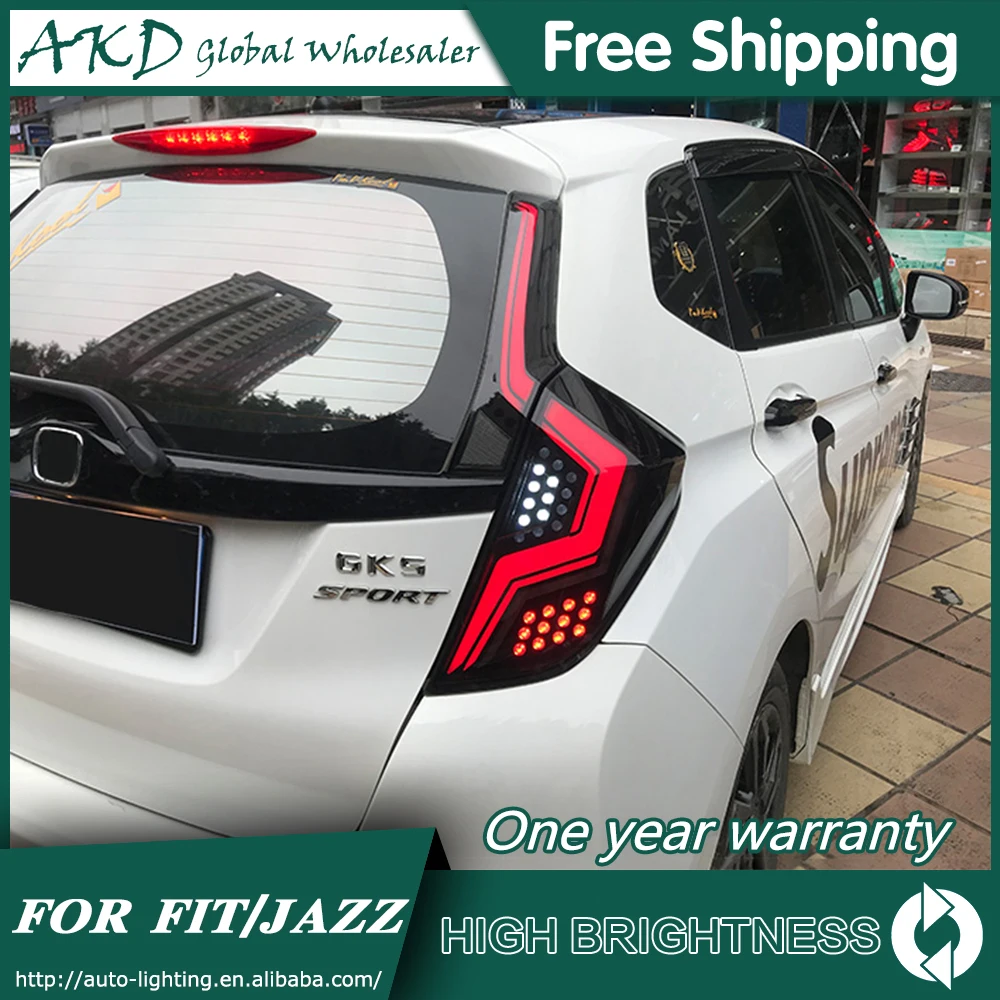 Задняя фара для автомобиля Honda FIT 2014 2018 Jazz GK5 задние фонари светодиодные