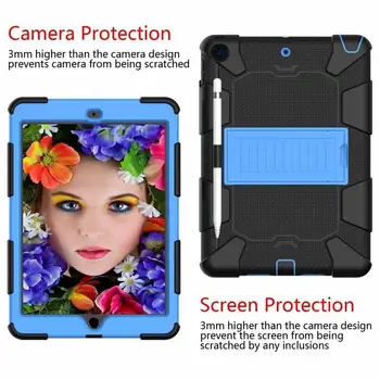 

Case For iPad 10.2 2019 Cover Shockproof Armor Heavy Duty Silicone Stand kids safe case for iPad 7th Generation 10.2 inch case