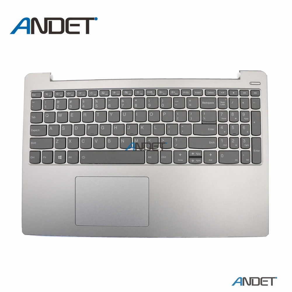 Для lenovo Ideapad 330S-15 330S-15ARR 330S-15AST 330S-15IKB xiaoxinchao 7000-15 palmest верхний чехол+ клавиатура сенсорная панель - Цвет: Серебристый