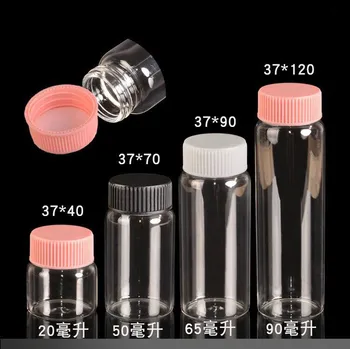 

30PCS 20/50/70/90ml Clear Glass Bottles Vials Jars with Pink/Black/White Cap DIY Wedding Home Decor Storage Jars Glass Bottles
