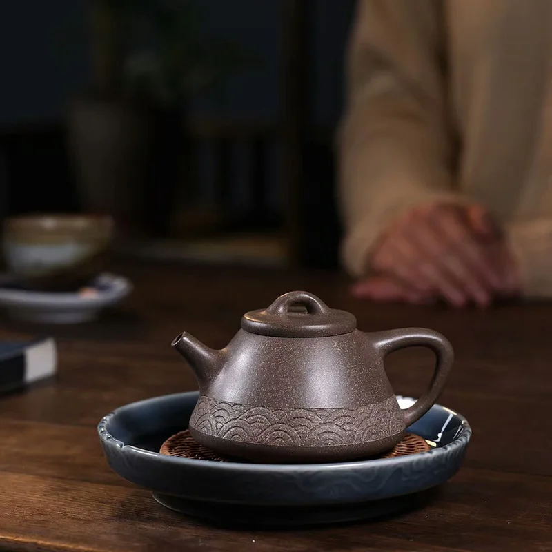 

masters all hand recommended undressed ore green NiZi smelting stone gourd ladle pot of 230 cc certificates for wall