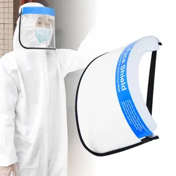 

PVC Transparent Anti-Saliva Protection Face Shield Kitchen Oil Splashing Face Guard Protector Mask