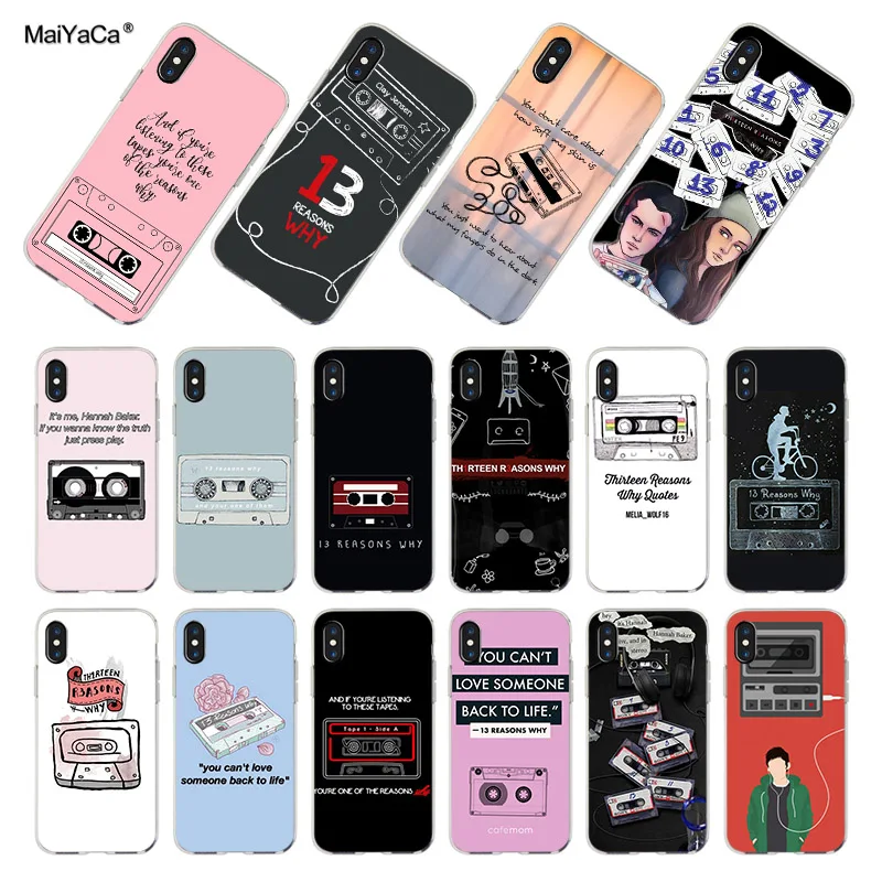 Чехол MaiYaCa для iPhone 8/7/6/6S Plus/X/XS/XR/10/5S/SE/11/11pro max 13 причин | Мобильные телефоны и