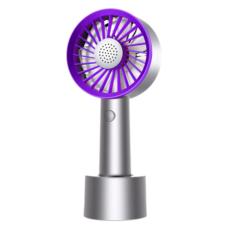 

Portable Bladeless Fan Handheld Mini Air Cooler No Leaf Handy Fan with 3 Fan Speed Level LED Indicator USB Rechargeable