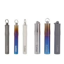 1 шт мини титановые таблетница бутылка держатель для крышек для отдыха на открытом воздухе Водонепроницаемый контейнер для таблеток Сверхлегкий легко принять Ta6104